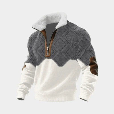 Megztinis su Fleece Apykakle